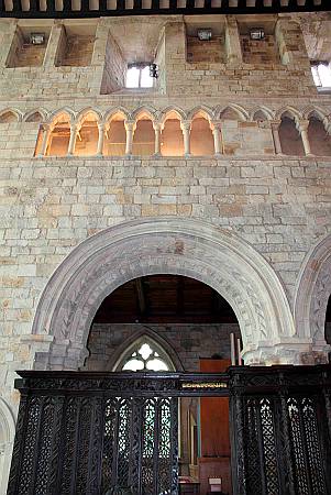 Cartmel Priory - The Clerestory and Triforium